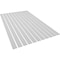 Ekena Millwork 94H x 3/8T Adjustable PVC Slat Wall Panel Kit w/ 4W Slats, Unfinished contains 11 Slats SWP55X94X0375UN - alternate 4